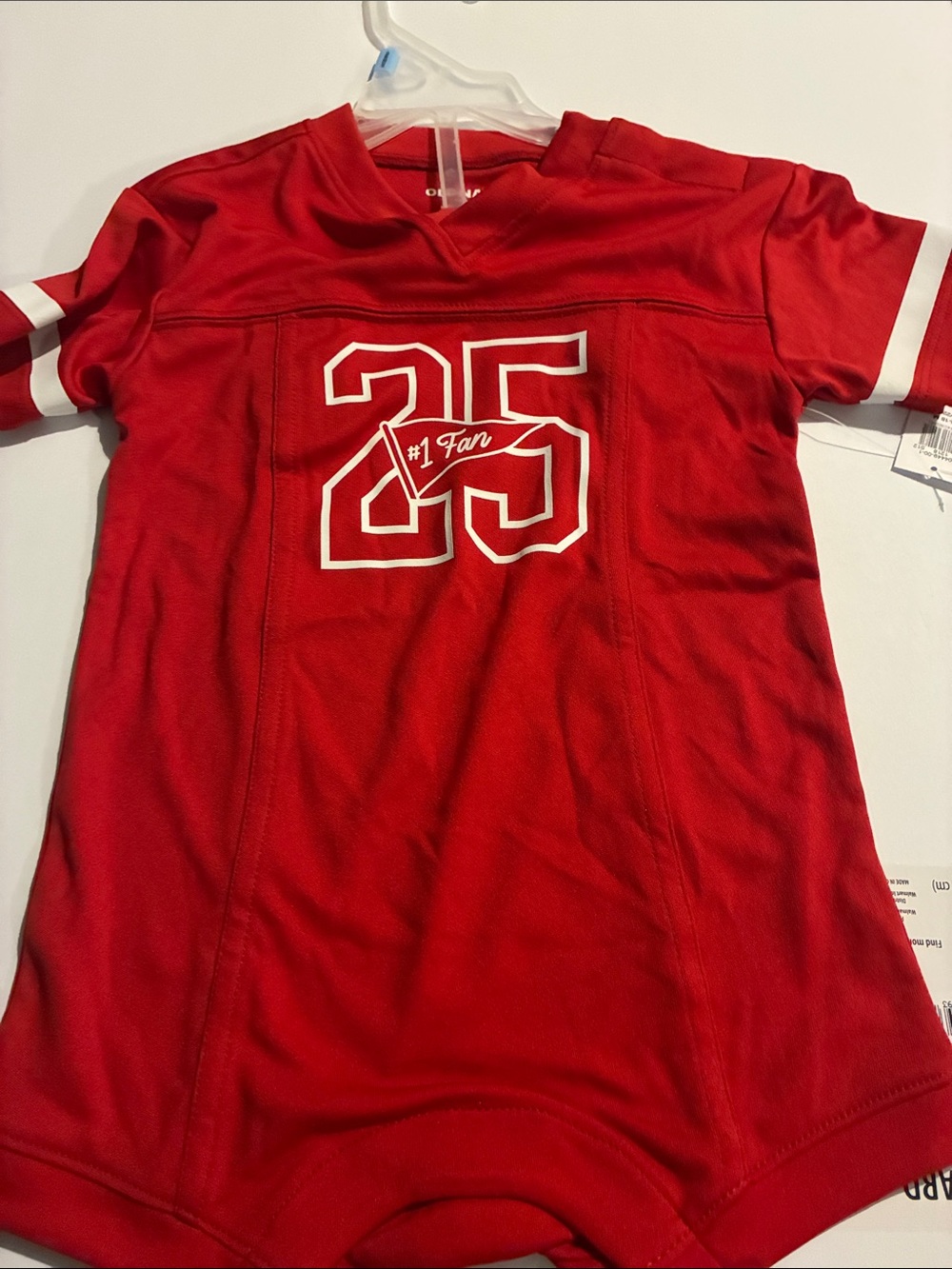 Old Navy Red Kids' #1 Fan 25 Jersey Top